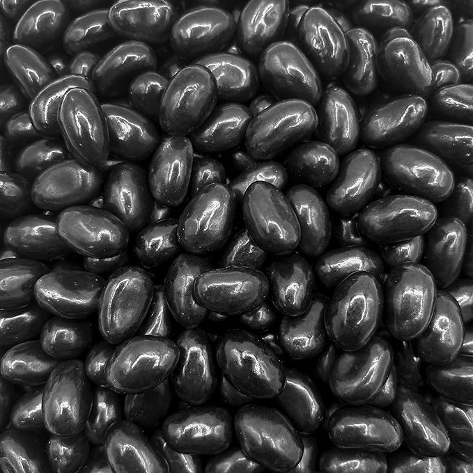 Black Licorice Jelly Beans Candy | 2 Pound Bag | Black Jelly Beans Bulk | Old Fashioned Candy for Buffet, Snacking & Gifting | Nostalgic Treat with Bold Licorice Flavor