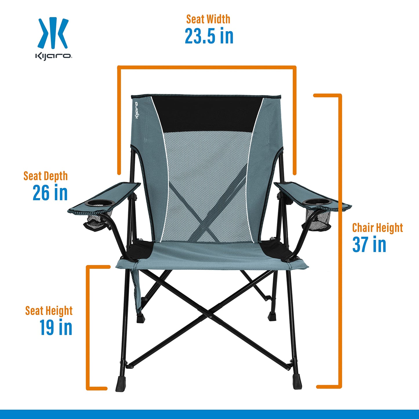 Kijaro Portable Camping Chairs - Enjoy the Outdoors with a Versatile Folding Sports Chair for