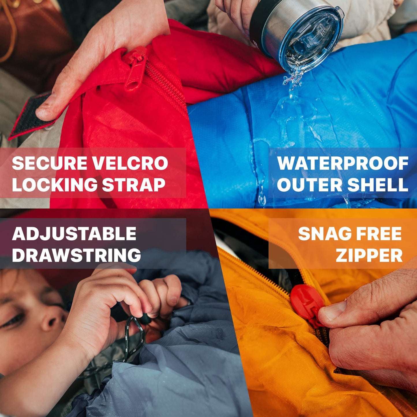 MalloMe Sleeping Bags for Adults Cold Weather & Warm - Backpacking Camping Sleeping Bag for Kids