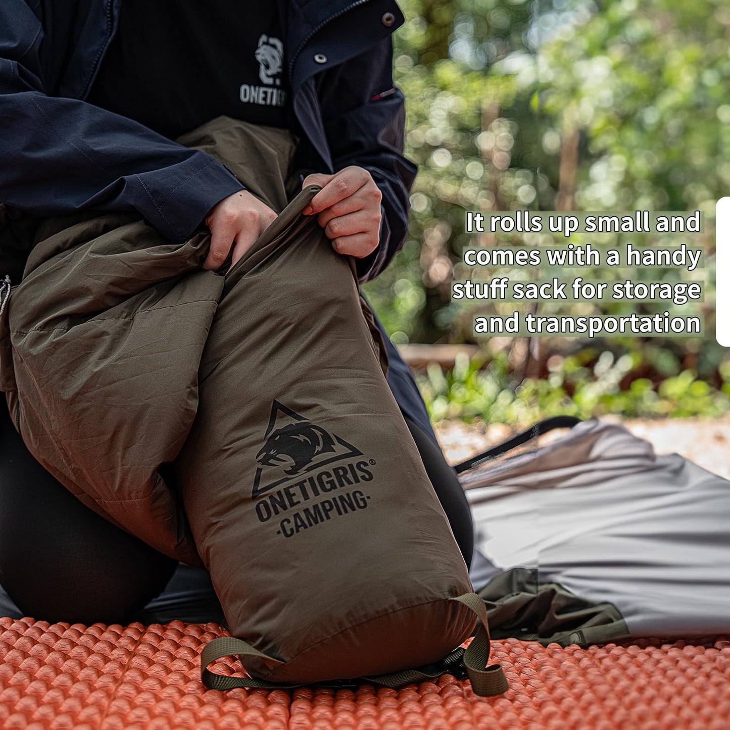 OneTigris Bushcrafter’s Sleeping Bags, Mummy Sleeping Bag for Camping Hiking Backpacking, Survival