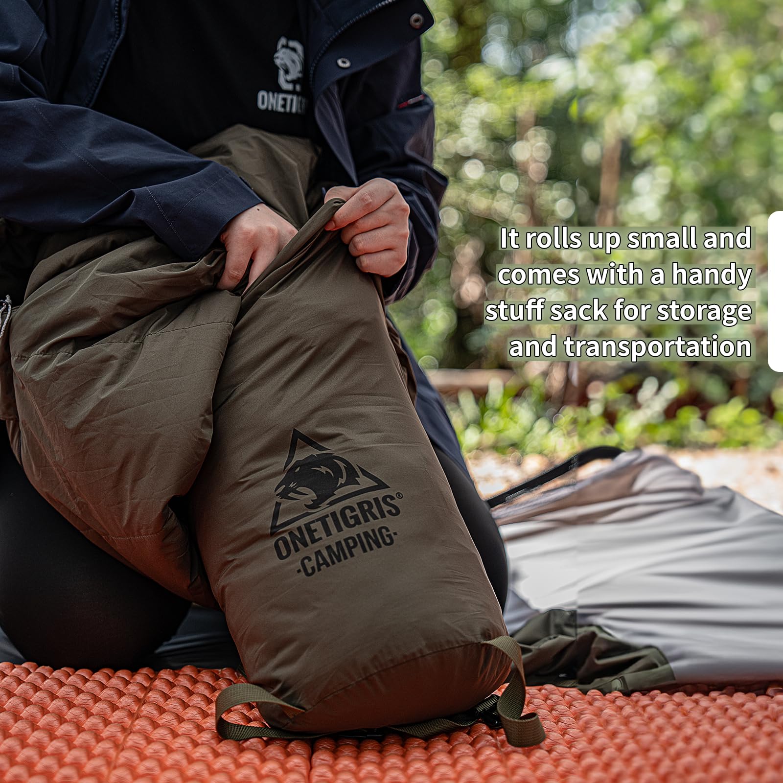 OneTigris Bushcrafter’s Sleeping Bags, Mummy Sleeping Bag for Camping Hiking Backpacking, Survival