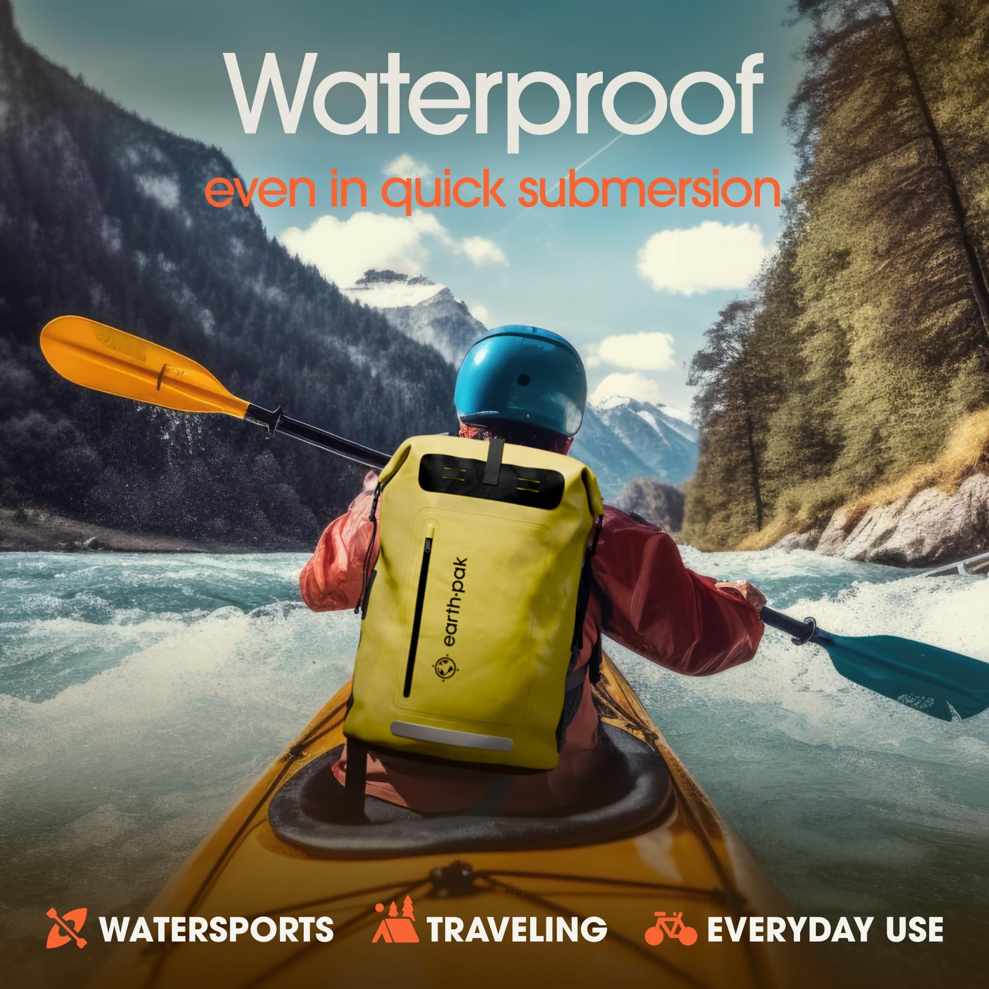 Waterproof Dry Bag Backpack 55L - Kayaking Boating Fishing Rafting Marine
