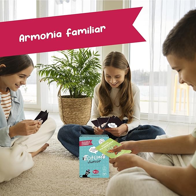 Totem Español Junior Juego para Niños ??Juego de Cartas Educativo y Divertido para 5 Años+, Fomenta Autoestima y Empatía, Actividades para la Escuela y la Familia (Junior Edition - Spanish Box)