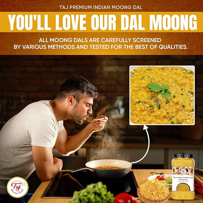 TAJ Moong Dal Mung Lentils, (2-Pounds)