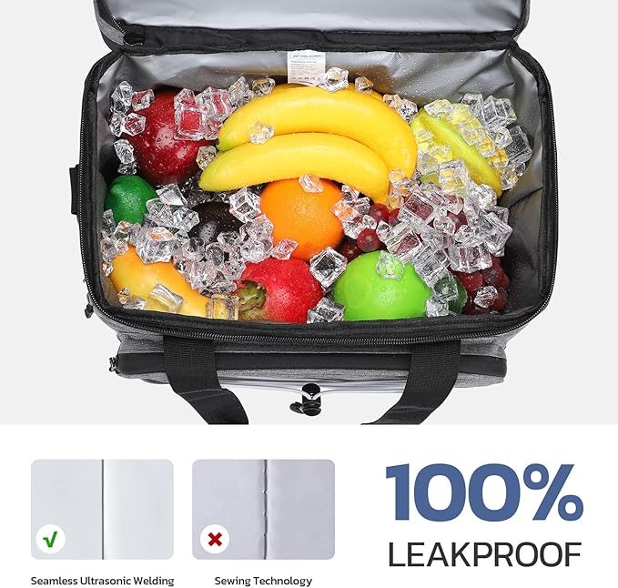 Maelstrom Collapsible Soft Cooler Bag, 24/30/60/75 Cans Beach Cooler, Ice Chest, Leakproof & Portable for Beach, Camping, Road Trips & Grocery Shopping