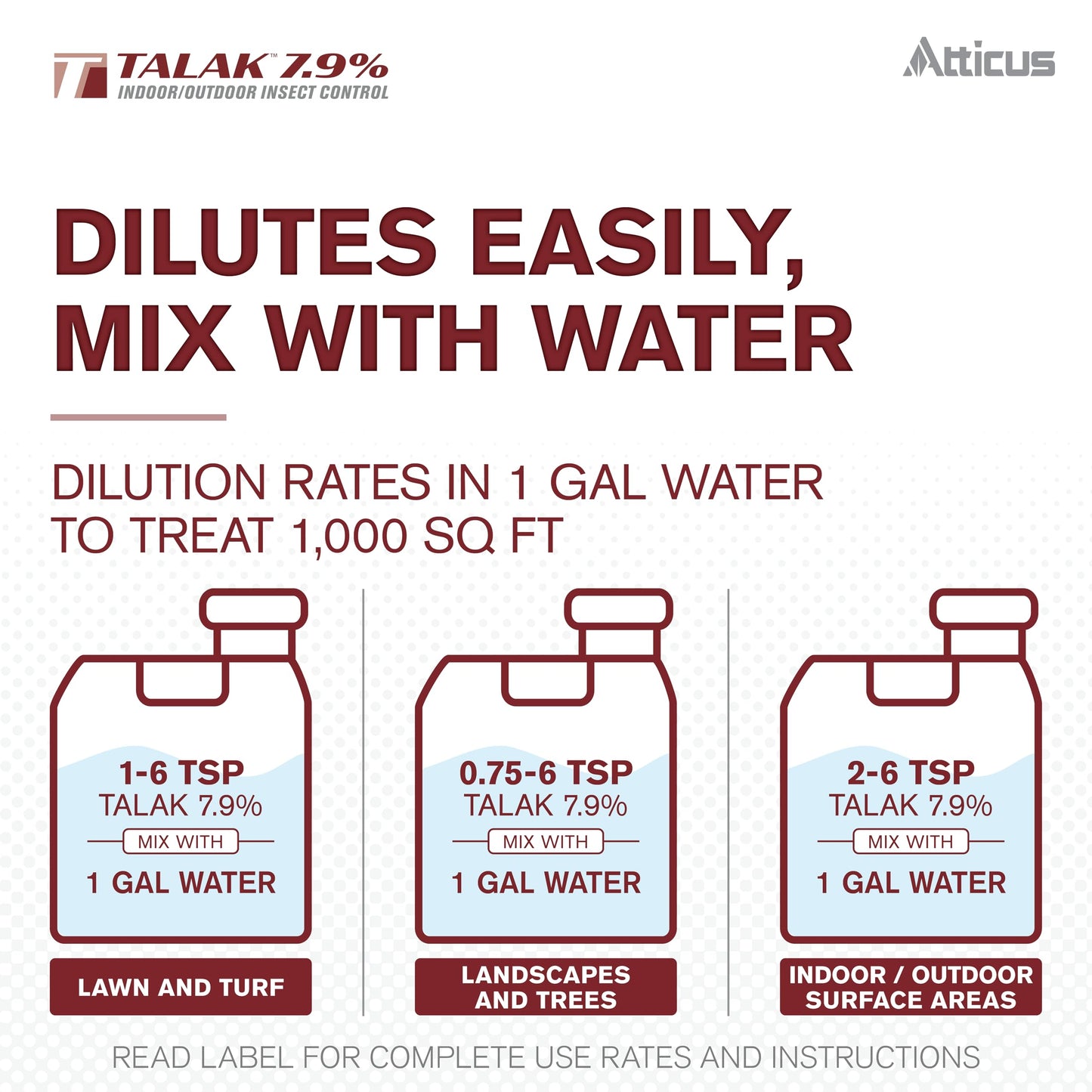 Atticus Talak 7.9% Indoor/Outdoor Bifenthrin Insecticide Concentrate (32oz)