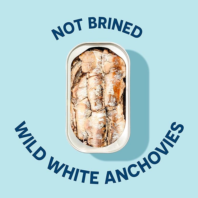 Wild Planet Wild Anchovies in Water with Sea Salt, 3rd Party Mercury Tested, 4.4 Ounce (Pack of 12)