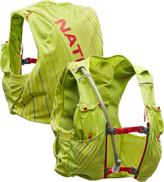 Nathan Unisex Pinnacle Race Vest w/ 12L Hydration Pack, Running Vest with Water Bladder, Hydration Vest for Running Women, Water-Resistant, Moisture Wicking