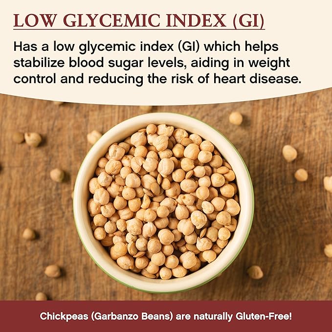 Darsa Organics Chickpeas (Garbanzo Beans) 2 lb | Kabuli Chana Dal | USDA Organic, Non-GMO, Kosher | Protein & Fiber Rich | Great for Hummus, Curries, Stews & Salads