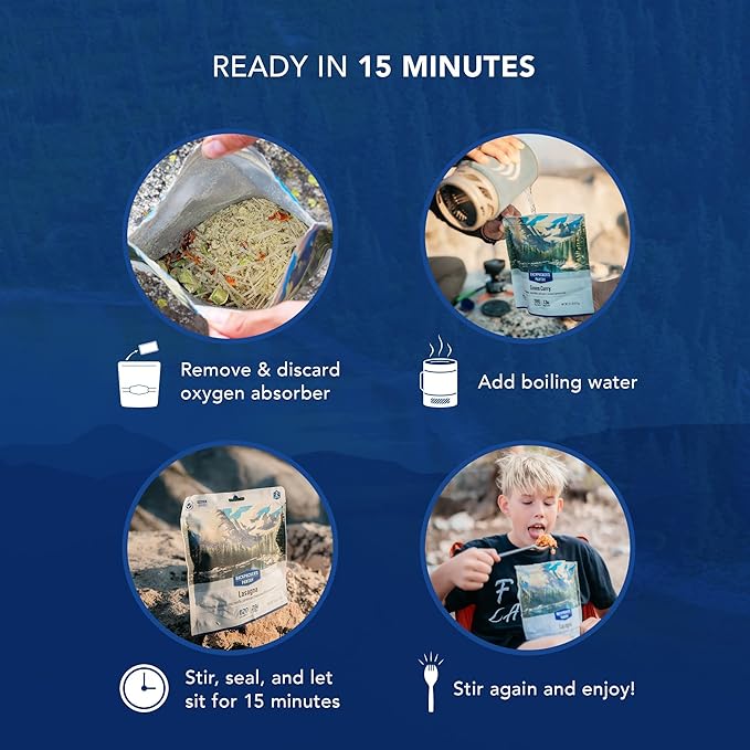 Backpacker's Pantry Kathmandu Curry, 2 Servings Per Pouch, Freeze Dried Food, 16 Grams of Protein, Vegan, Gluten Free