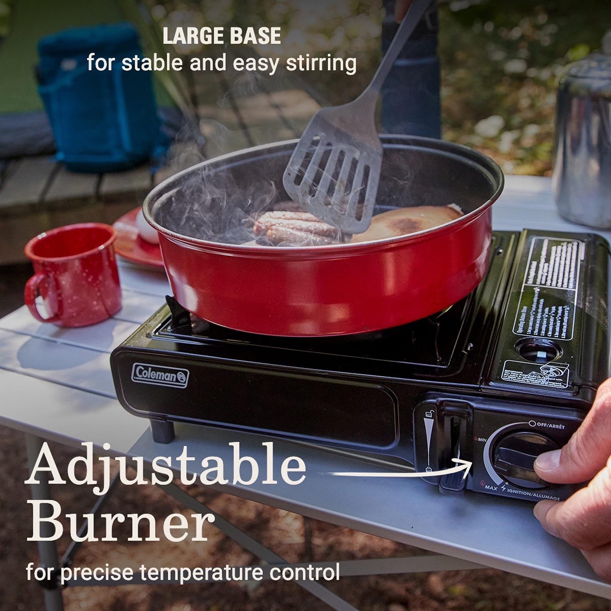 Coleman Classic 1-Burner Butane Stove, Portable Camping Cooktop with Carry Case & InstaStart