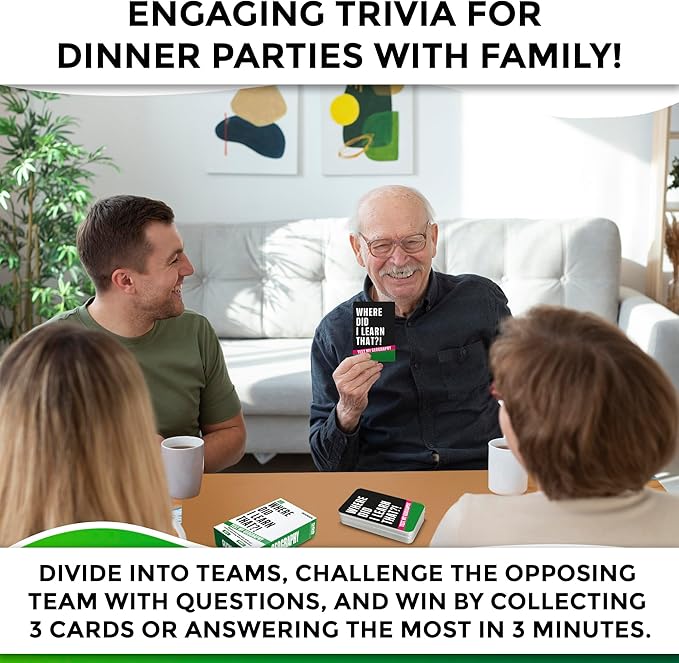 QUOKKA Trivia Card Game with 500 Questions in Geography ??Trivia Games for Adults, Teens, and Families ??Trivia Cards with Answers ??Great Board Games Trivia for Family Party and Game Night