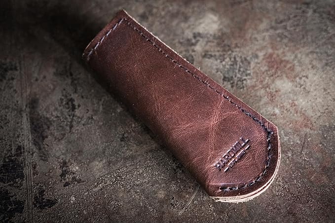 Leather Cast Iron Pan Handle Cover - Made In USA (Standard 4.5")