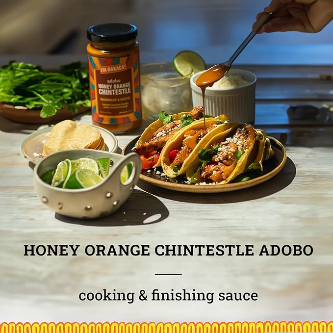 Ya Oaxaca - Marinade & Mole Variety Pack - Includes 1 jar each Barbacoa, Honey Orange Chintestle, & Mole Negro - Great Marinade for Chicken, Pork, or Veggies - Non-GMO, Gluten Free - 12oz (Pack of 3)