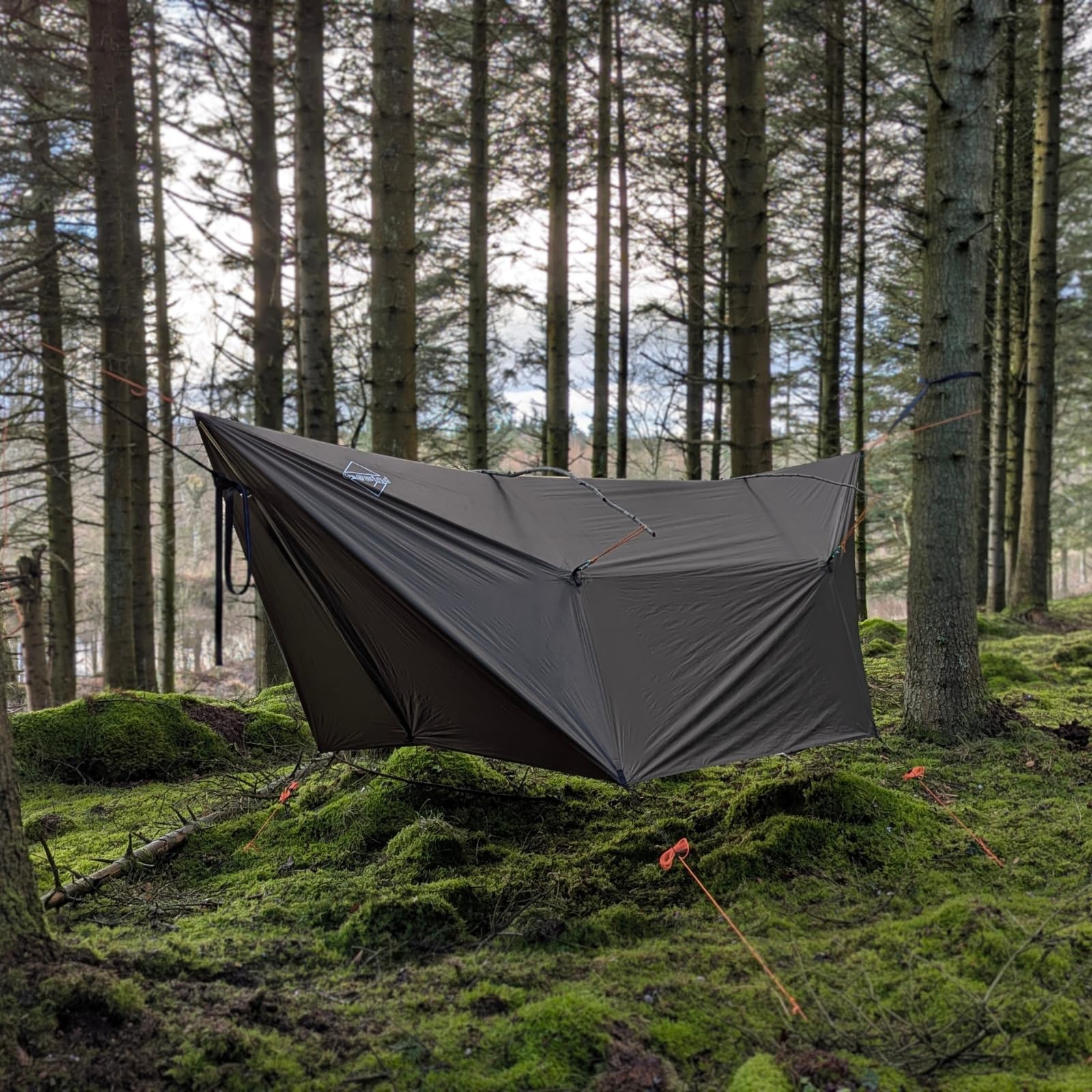 onewind 12×10ft Ultralight Camping Hammock Tarp, Hammock Rainfly with Doors