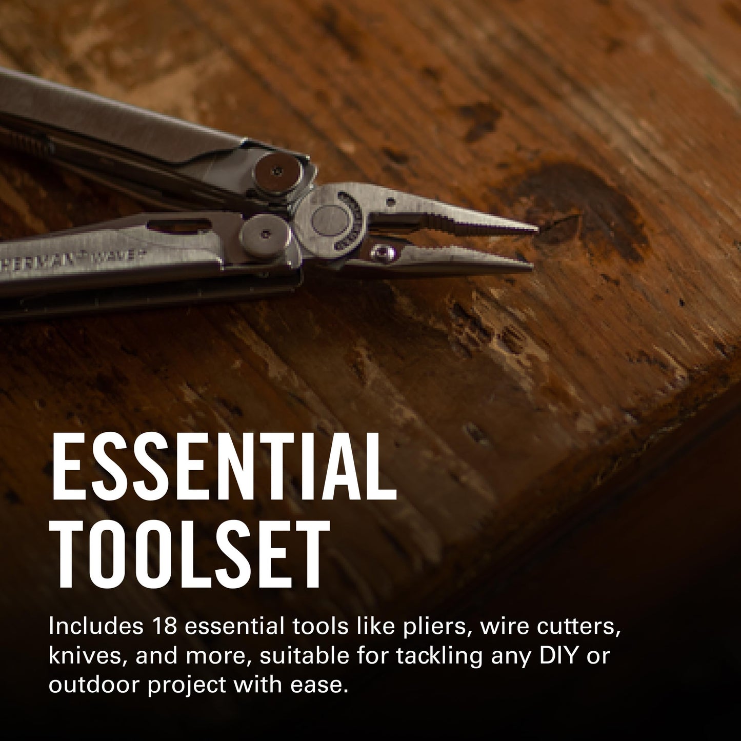 LEATHERMAN, Wave+, 18-in-1 Full-Size, Versatile Multi-tool for DIY, Home, Garden, Outdoors or