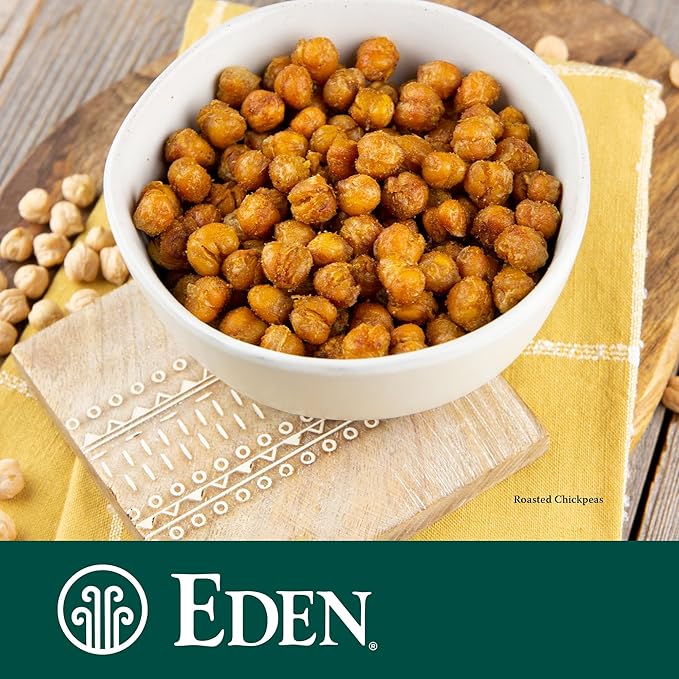 Eden Organic Garbanzo Beans, Chickpeas, 15 oz Can (12-Pack Case), No Salt Added, Non-GMO, Gluten Free, Vegan, Kosher, U.S. Grown, Heat and Serve, Macrobiotic