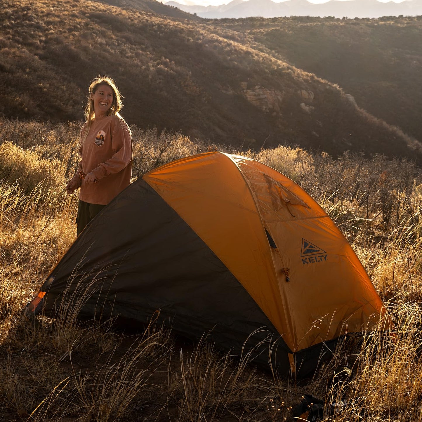 Kelty Grand Mesa 2P or 4P Backpacking Tent – 3 Season Camping, Thru Hiking Shelter, Aluminum Pole