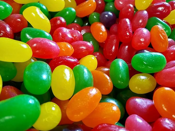 Jumbo Assorted Jelly Beans - 1 lb of Fresh Delicious Extra Large Strawberry Cherry Lemon Lime Grape Orange Jelly Beans