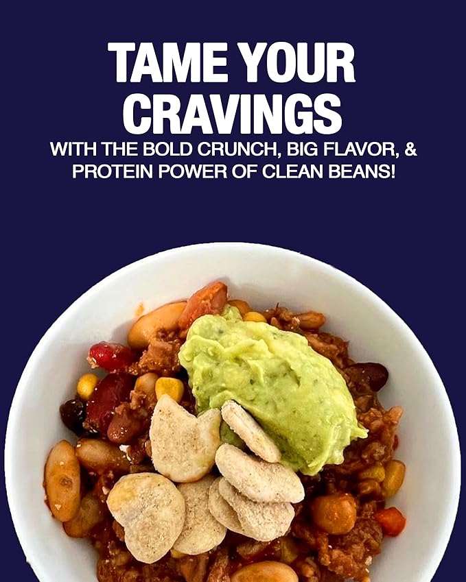 Clean Beans Broad Fava Beans Snack - Sweet Mesquite BBQ Flavor, 6g Protein, Low Sugar, Non-GMO, Non-Gluten - On The Go Office Snack - Nutraphase, 85g x 6-Count