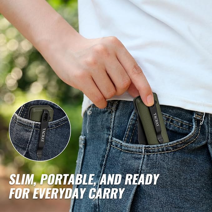 Tarcus Folding Pocket Knife, 3.5" D2 Steel DLC Blade G10 Handle, Lightweight EDC Knife with Crossbar Lock for Men and Women, Ideal for Camping, Hiking, and Survival