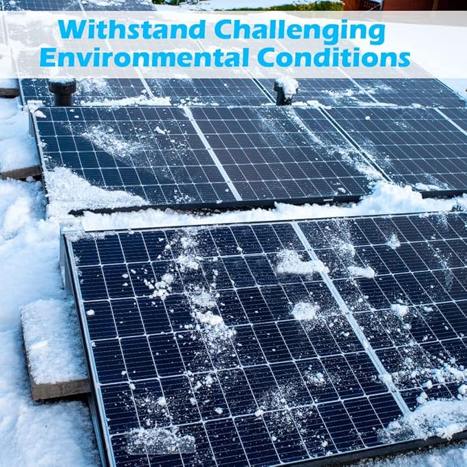 UL61730 450W 32PCS Monocrystalline Solar Panel 11BB Grade A Cell,Black,High Efficiency,IP68 Waterproof for Charging 12V/24V/36V48V Battery in RV,Home,Farms,Parking Lot,Marine (Total 14400W)