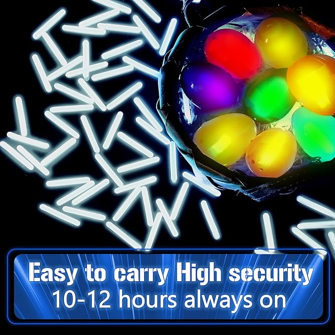 Jenaai 500 Pcs Fishing Glow Sticks Bulk for Bobbers Mini Glow Stick Rod Tip for Fishing Poles Small Glow Sticks for Night Fish Easter Eggs Easter Basket Stuffer(1.5 Inch,White)