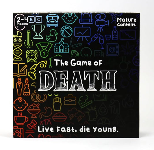 Gift Republic Game of Death ??Live Fast, Die Young | Dark Humour Adult Party Board Game | Outrageous Survival Challenge for 2- Players | Mature Content