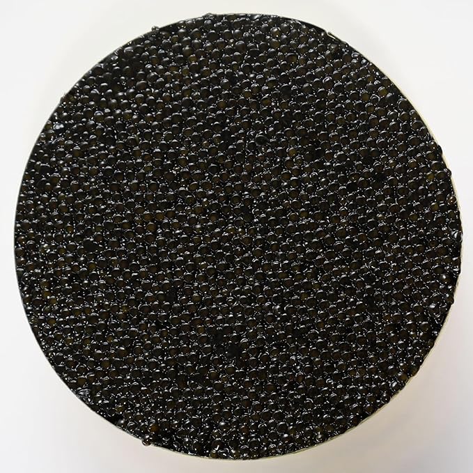Siberian Sturgeon Black Caviar ??Original Tin ??8 Oz ??Schwarz Caviar ??Premium Imported Sturgeon Roe ??Rich, Buttery Flavor ??Luxury Black Caviar for Fine Dining & Gourmet Gifting