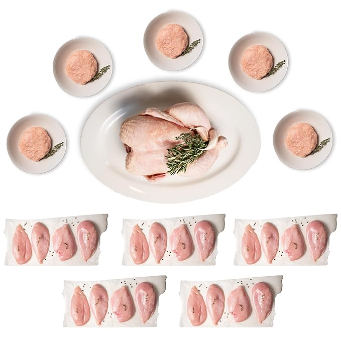 Greener Pastures Pasture-Raised Poultry Bundle ??11-Pack (1 Whole Chicken, 5 lbs of Ground White Meat, 5 packages of Breasts) ??Premium, Nutrient-Rich, Ideal for Grilling & Meal Prep
