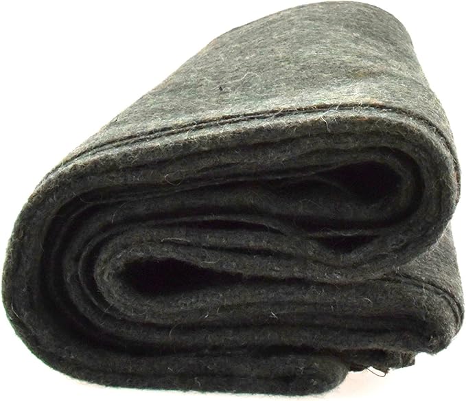 SE Green 64??x 84??4-lb. Warm Blanket with 80% Wool - BI64846GN