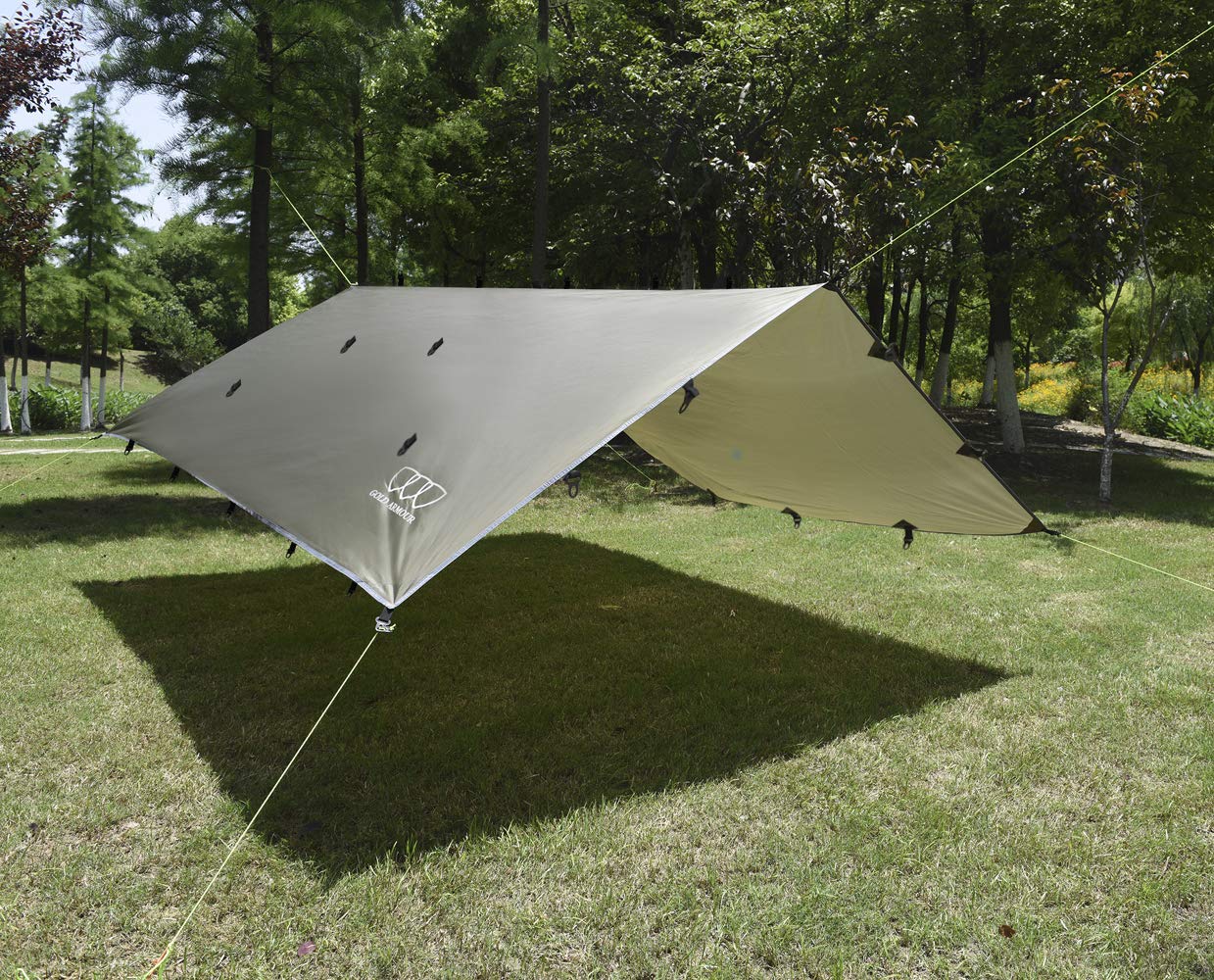Gold Armour Rainfly Tarp Hammock, Premium 14.7ft/12ft/10ft/8ft Rain Fly Cover, Waterproof