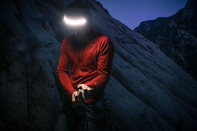 | LED Headlamp, 300 to 500 Lumens, Spot Light Mode and Red Light Modes Available On Select Models - Perfect for Camping Running Biking Fishing Construction