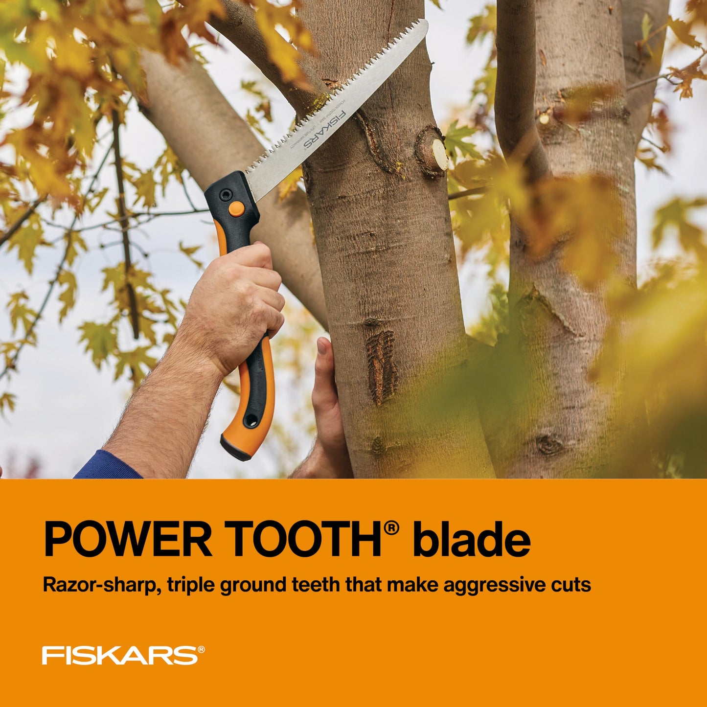 Fiskars 10" Folding Pruning Saw with Dual Position Locking Blade