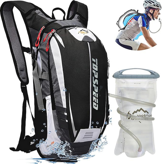 INOXTO Hydration Pack Backpackï¼?8L Hydration Pack Lightweight Water Backpack with 2L Water Bladder Bag Daypack for Hiking Running Cycling Camping Hunting for Women Men
