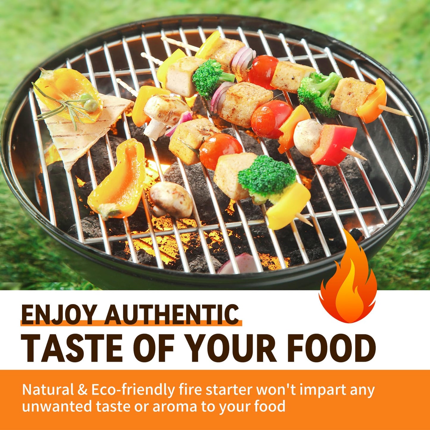 Realcook Natural Fire Starter for Campfires: All Weather Firestarters