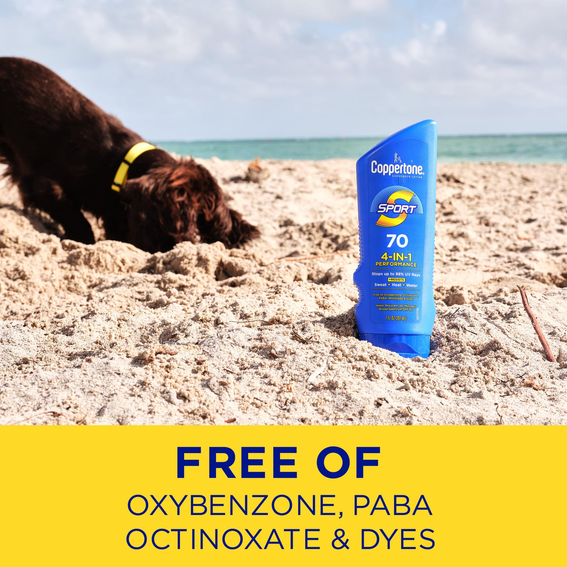 Coppertone SPORT Sunscreen Lotion SPF 70, Value Pack, 2 x 7 FL OZ
