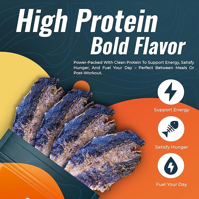 Phillips Beef Crisps - Brisket - Only Beef & Salt - Zero Carbs - Zero Sugar - High Protein Meat Snacks - 14g Protein