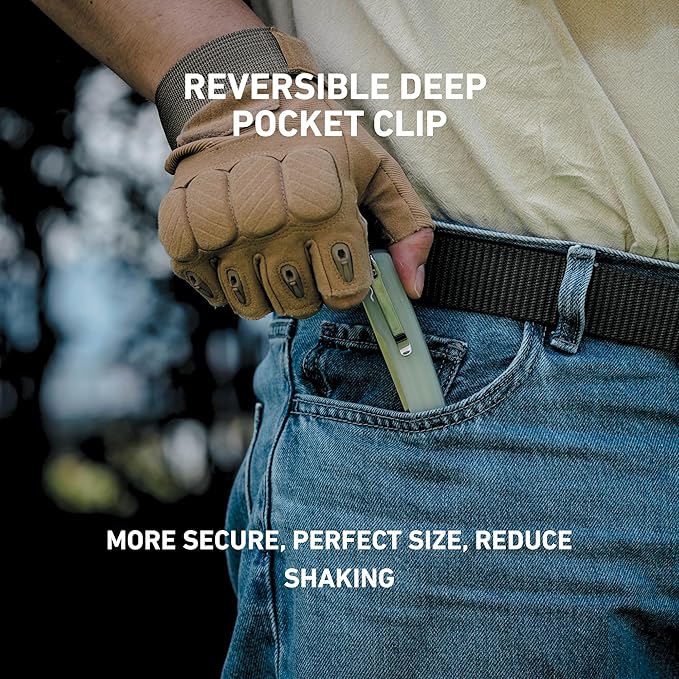 ARTISANCUTLERY Orthodox V2 Pocket Knife, 3.54" AR-RPM9 Steel Blade G10 Handle Folding Knife for Camping Hiking, 1883P Natural Green(New Version)