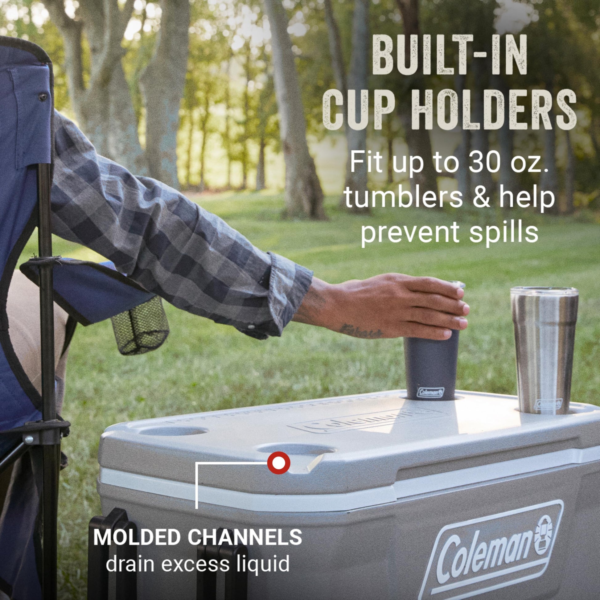 Coleman Classic Series Insulated Portable Rolling Cooler with Wheels, Leak-Resistant Outdoor Hard