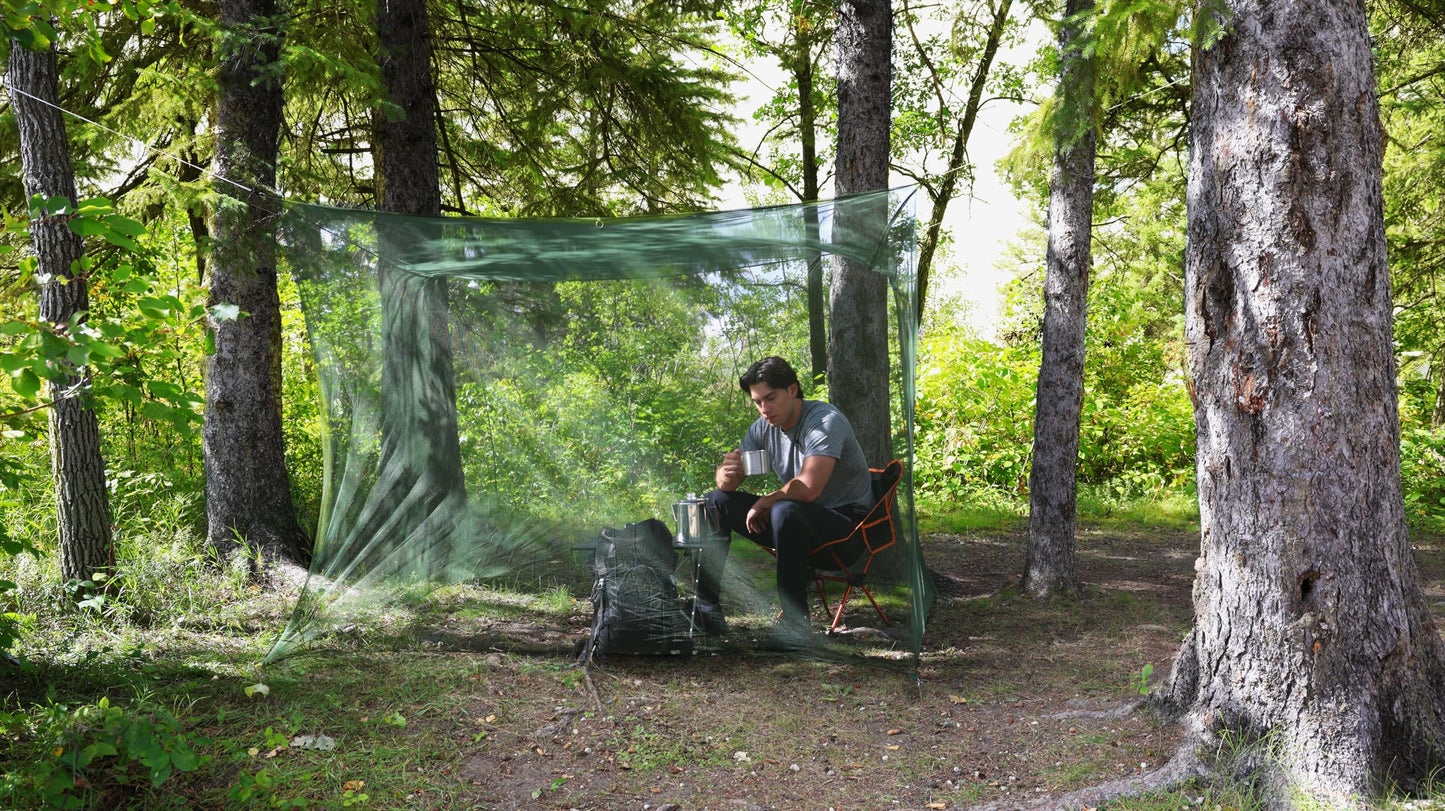 Coghlan's Double Rectangular Mosquito Net – Insect Protection for Camping, Hiking & Travel – Fits
