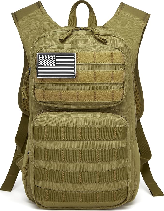 wotony Hydration Backpack with Water Bladder for Hiking Tactical Hydration Pack for Men Women Molle Water Backpack for Hiking