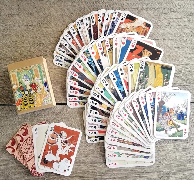 George BARBIER Playing Cards (Poker Deck 54 Cards All Different) Vintage Retro Art Deco Ponchoir Illustration Antique Renaissance Greek