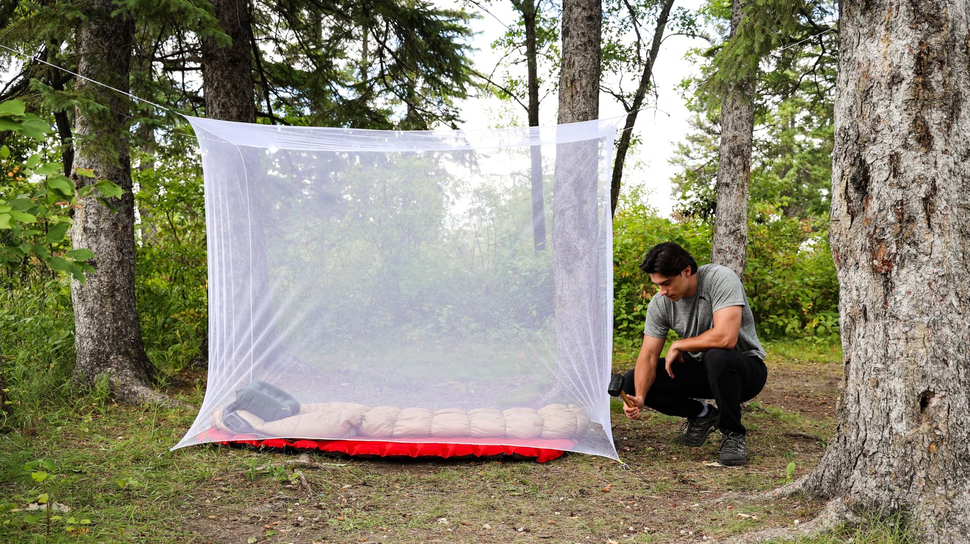 Coghlan's Rectangular Mosquito Net – Lightweight Mesh Canopy for Camping, Travel, and Outdoor Use