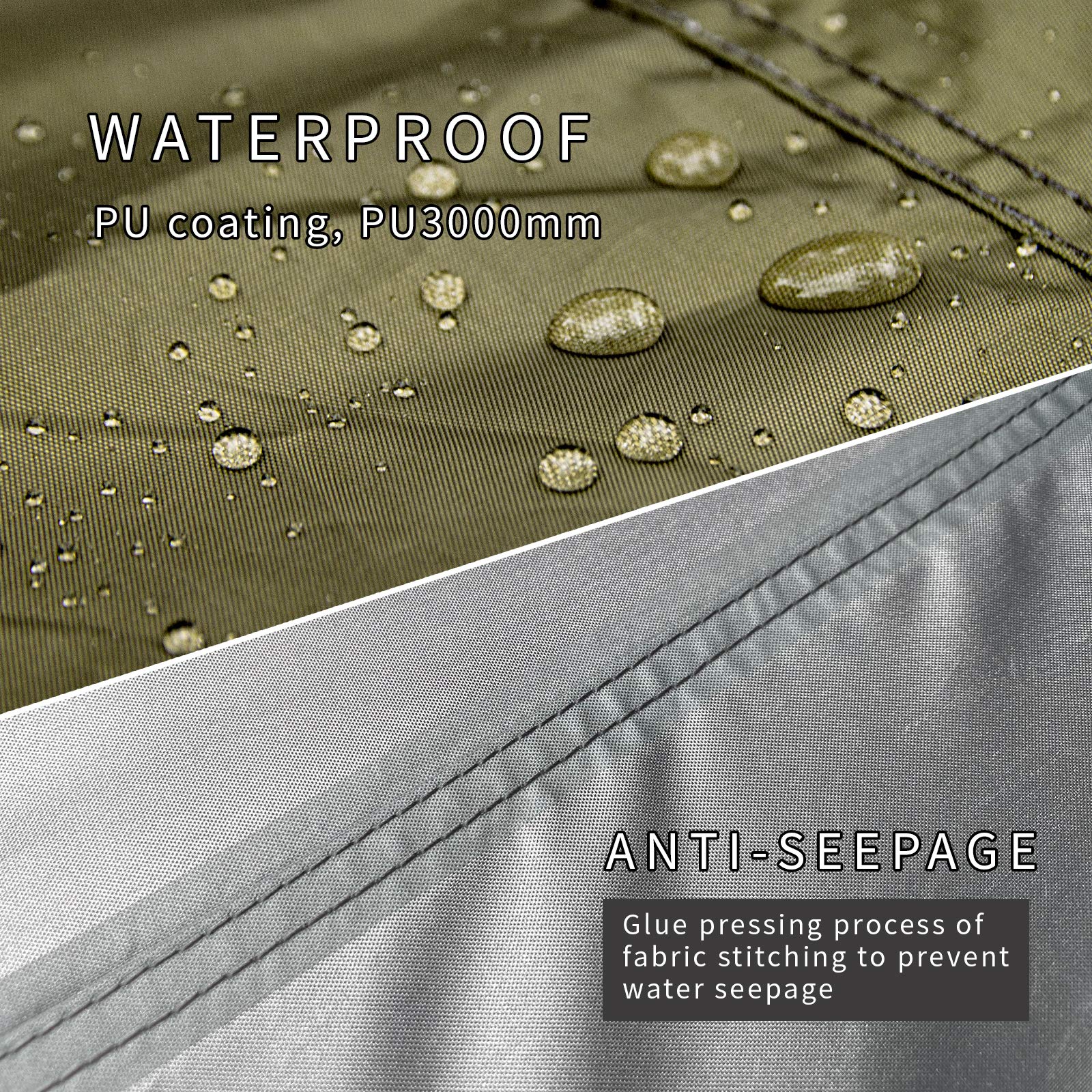 Unigear Hexagon Hammock Rain Fly Waterproof Camping Tarp 12x10-15x14FT