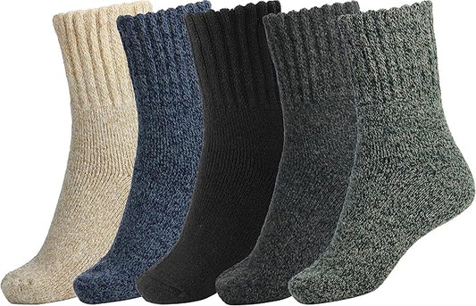 BomKinta Boot Socks for Women Winter Solid Thick Warm Socks Cozy Crew Socks Christmas Gift