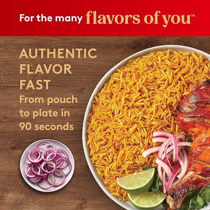 Royal Tikka Masala Basmati Rice - Ready to Heat Basmati Rice - (4 Pack) 8.5 oz Microwaveable Pouch