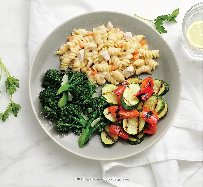 HMR Colossal Pasta Pack I Pre-packaged Lunch or Dinner to Support Weight Loss I Ready to Eat I 10-17g of Protein I Low Calorie Food I 7-8oz Serving per Meal I Creates pack of 24