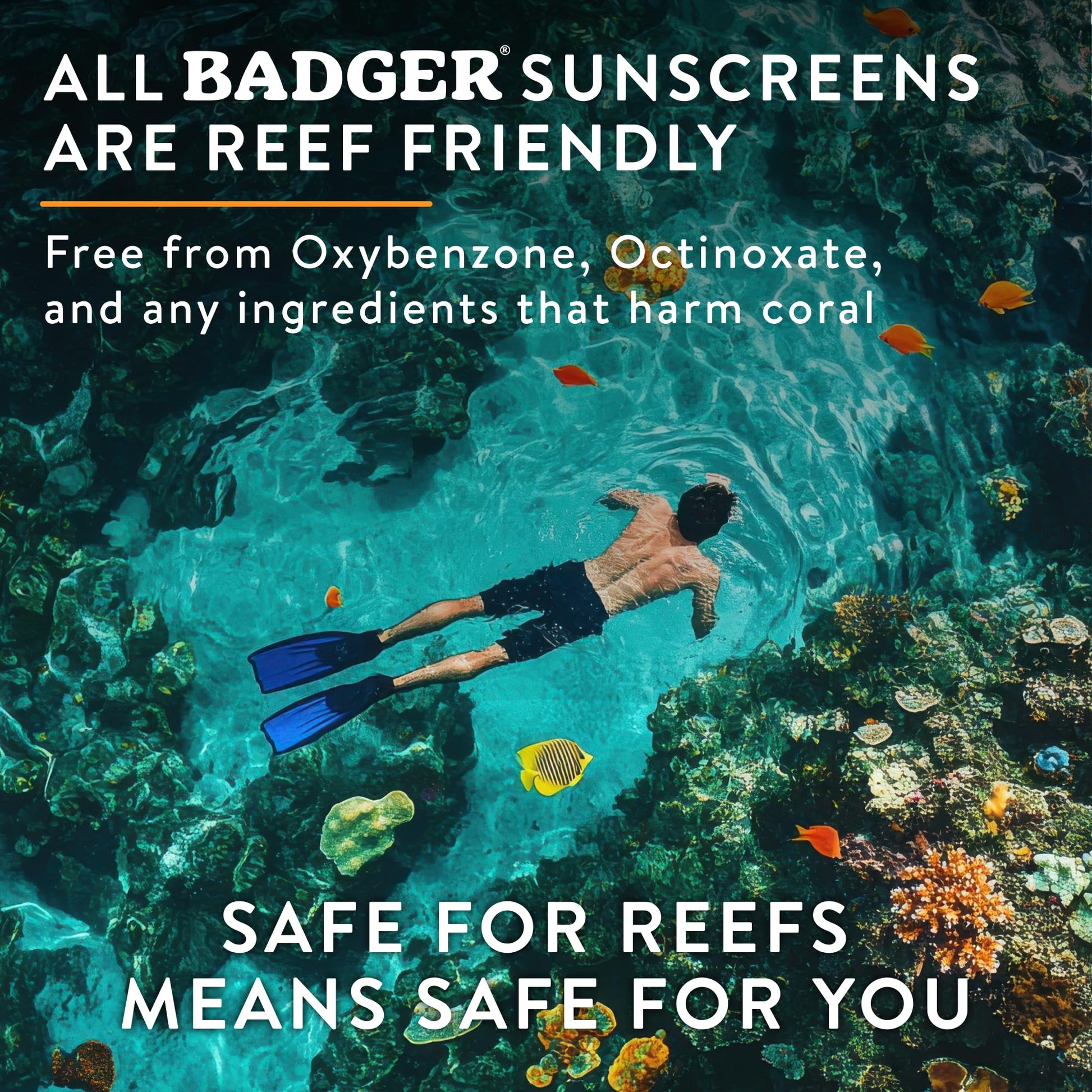 Badger Sport Mineral Sunscreen, Reef Safe, SPF 40, 98% Organic with Zinc Oxide, Water Resistant