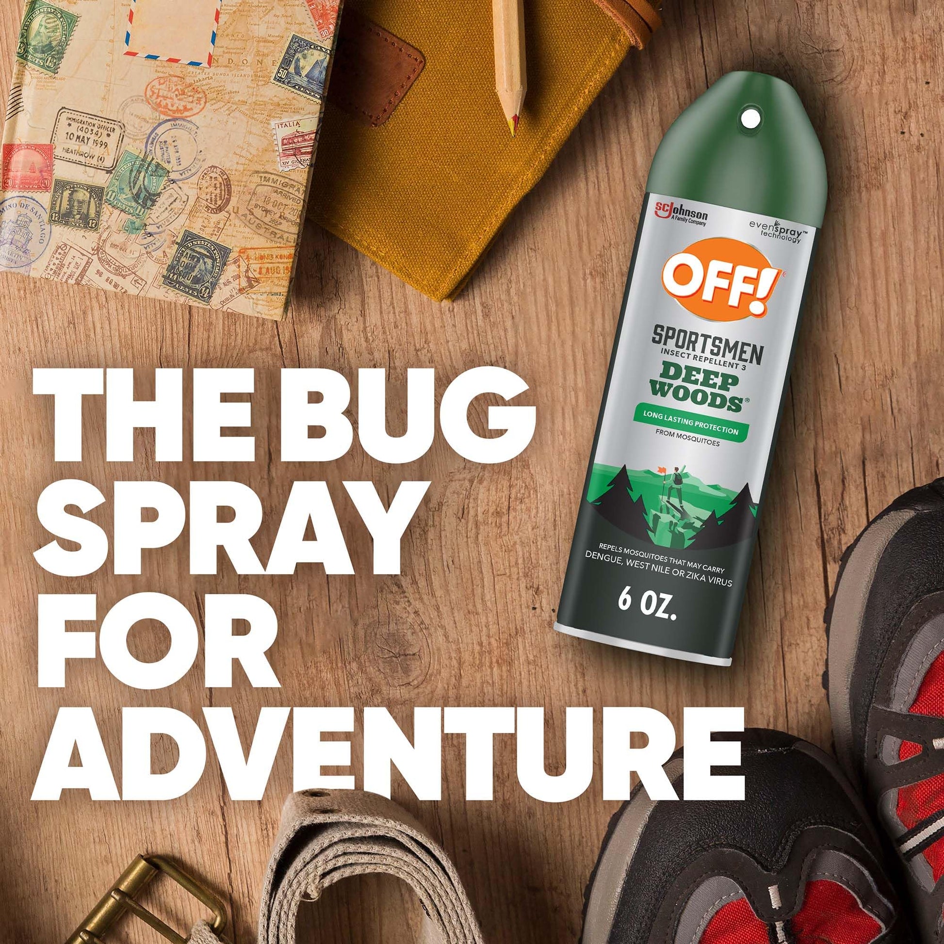 OFF! Deep Woods Sportsmen Insect Repellent Aerosol, Bug Spray Containing 30% DEET, Protects Against